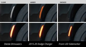 Dodge Charger Side Marker Light Assembly - Diode Dynamics - LED Sidemarkers - Clear - `15-`27 Dodge Charger Side Marker Light Assembly - Diode Dynamics - LED Sidemarkers - Clear - `15-`27